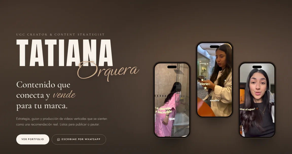 Portfolio de Tatiana Orquera